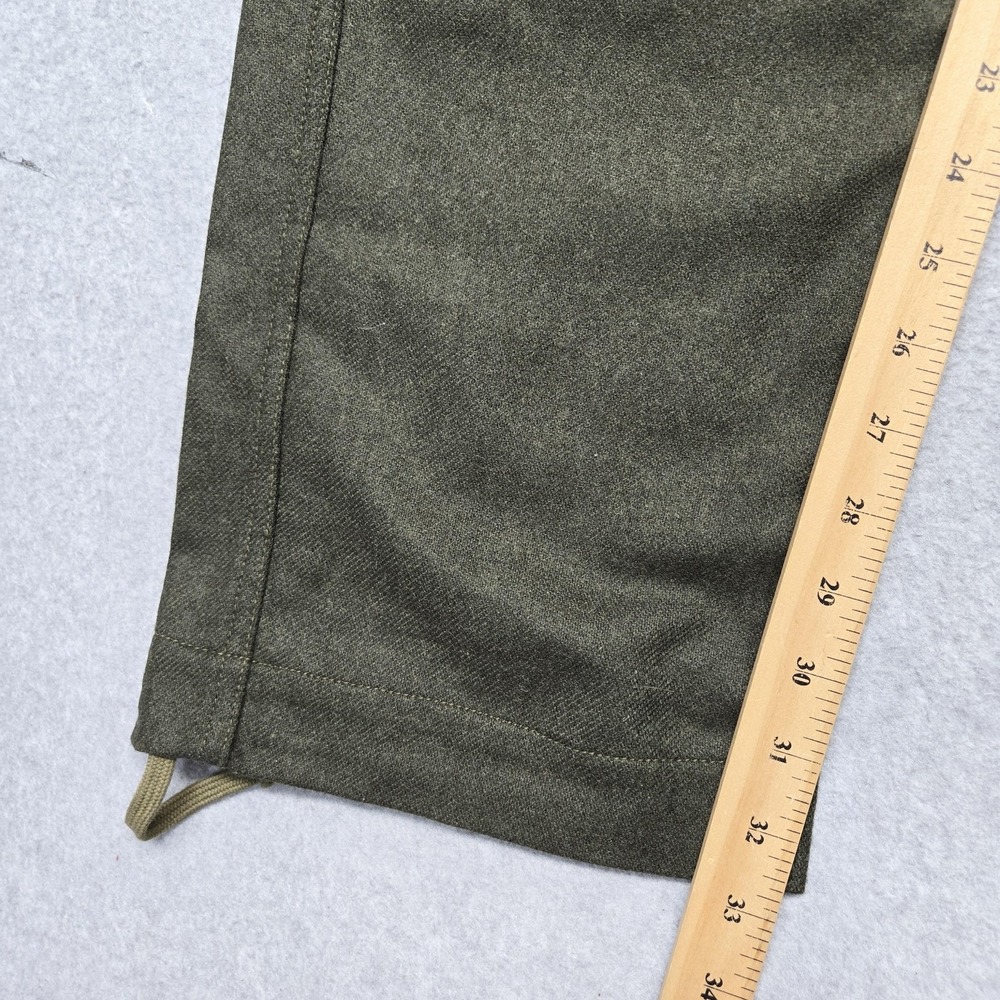 Apolis Pants Mens 34x32 Green Cargo Tweed Global Citizen Drawstring‎ Pockets - Picture 9 of 15